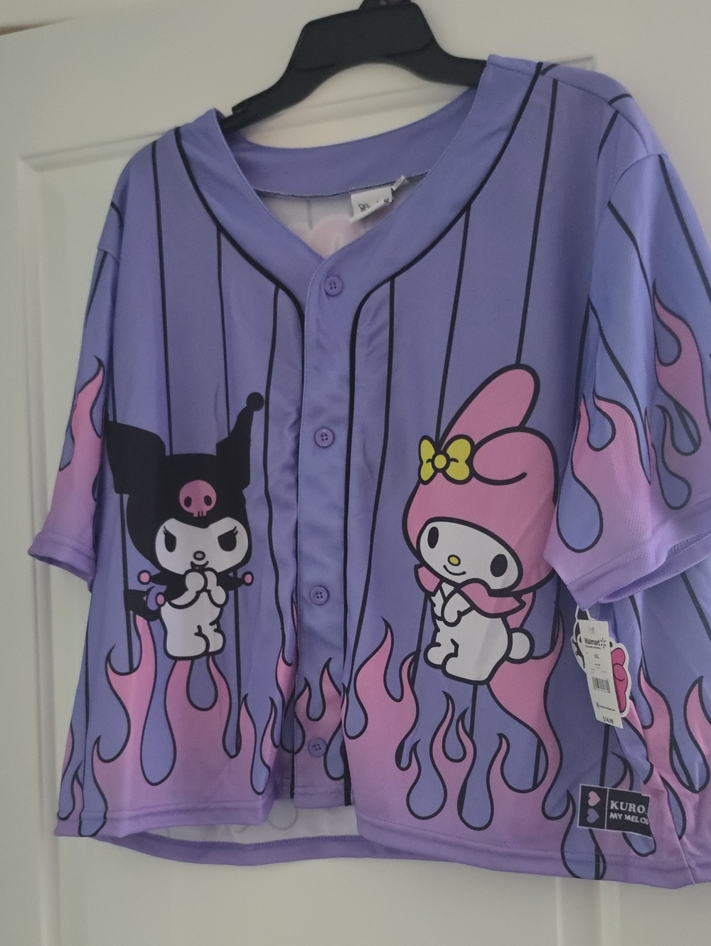 Sanrio My Melody & Kuromi Purple  Baseball Jersey
